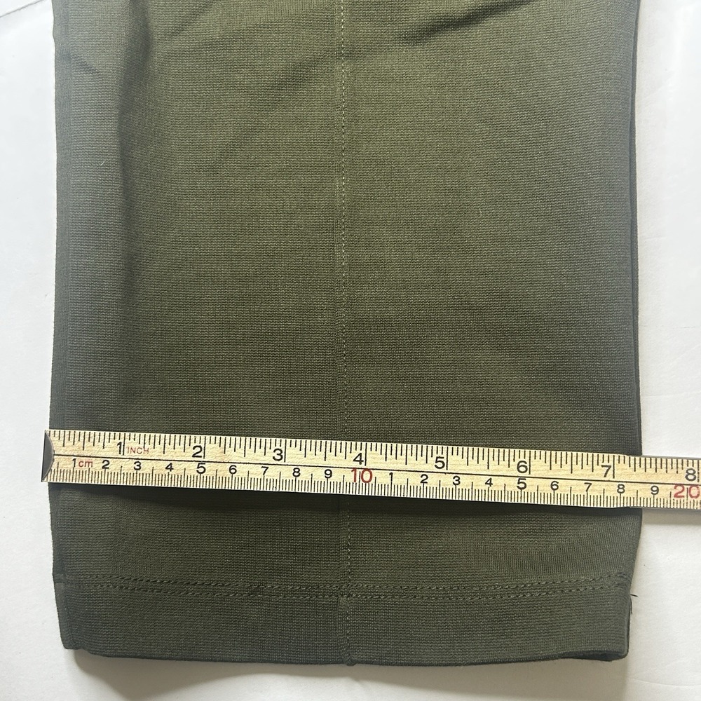Dear Scarlett Everywhere Magic Pants Size M Olive Green Ponte Knit High Rise - Picture 15 of 16